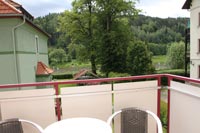 Hotelzimmer Balkon